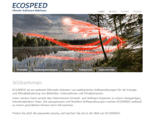 Tablet Screenshot of ecospeed.ch